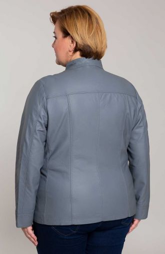 Dove eko-ādas jaka ar stāvapkakli