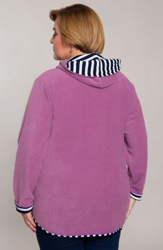 Violeta flīsa džemperis