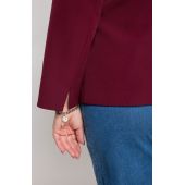Bordo krāsas eleganta oderēta jaka