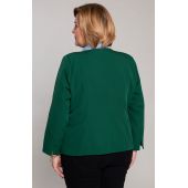 Zaļa eleganta jaka ar oderi