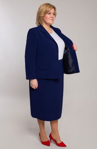 Elegants uzvalks tumši zilā krāsā