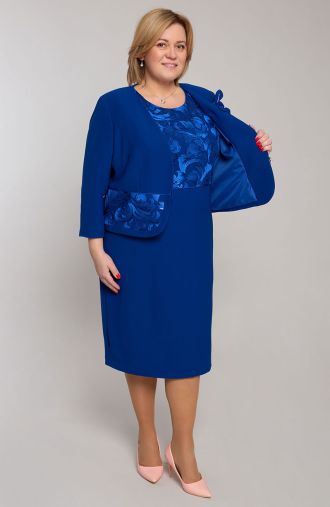 Svinīgs uzvalks rudzupuķu zilā krāsā