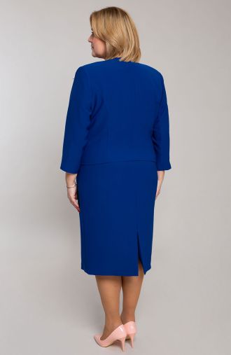 Svinīgs uzvalks rudzupuķu zilā krāsā
