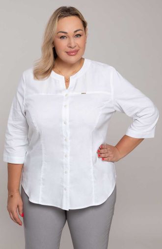 Klasisks balts kokvilnas krekls