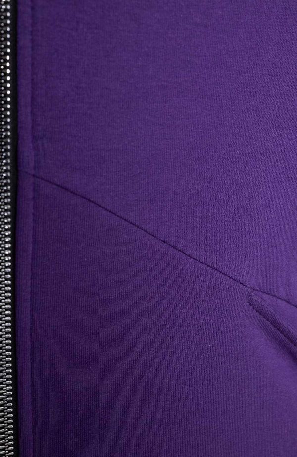 Violets pogāms džemperis ar kabatām