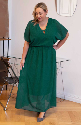 Zaļa svinīga kleita