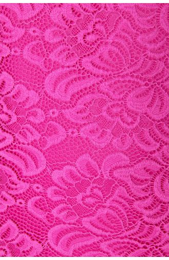 Rozā mežģīņu kleita ar īsām piedurknēm