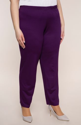 Klasiskās bikses violetā krāsā