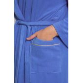 Trikotāžas halāts zilā krāsā